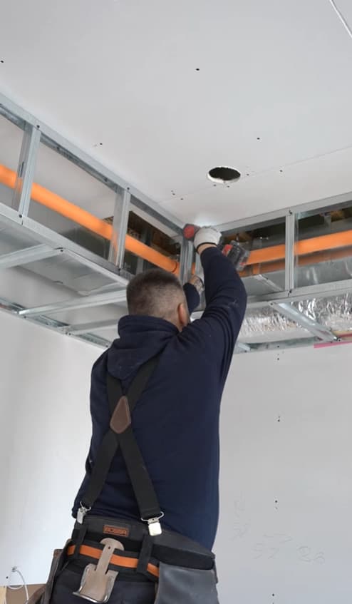 Steel Ceiling Framing by DESA Foam Insulation